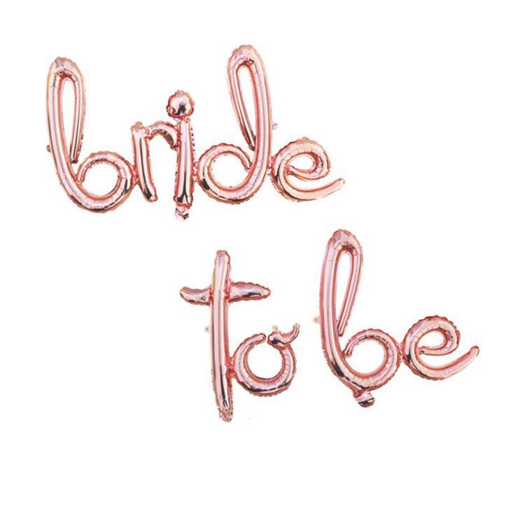 Bride To Be El Yazılı Rose Gold Folyo Balon 