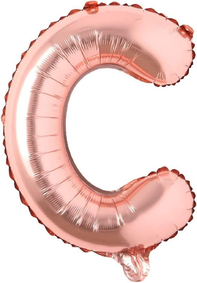 C Harf Rose Gold Folyo Balon16 İnç 36 cm