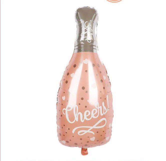 Cheers Yazılı 100x48 Cm Büyük Boy Şampanya Şişesi Folyo Balon Bride To Be Bekarlığa Veda