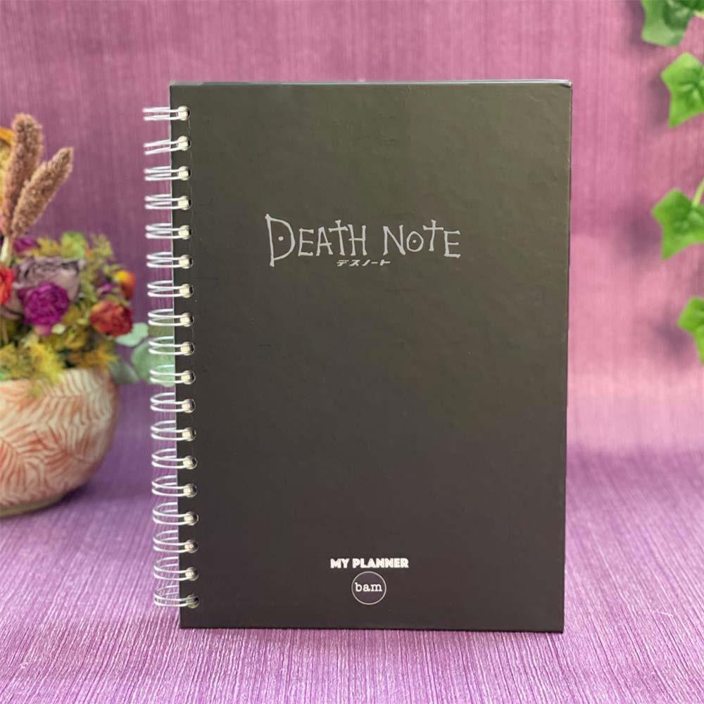 Death Note Tasarımlı Spiralli Sticker'lı Tarihsiz Konuşan Ajanda Haftalık Planlayıcı Defter