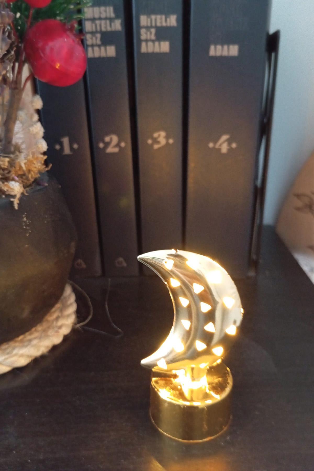 Dekoratif Ay Tasarımlı Mini Led Gece Lambası Model 1