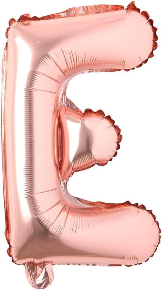 E Harf Rose Gold Folyo Balon16 İnç 36 cm