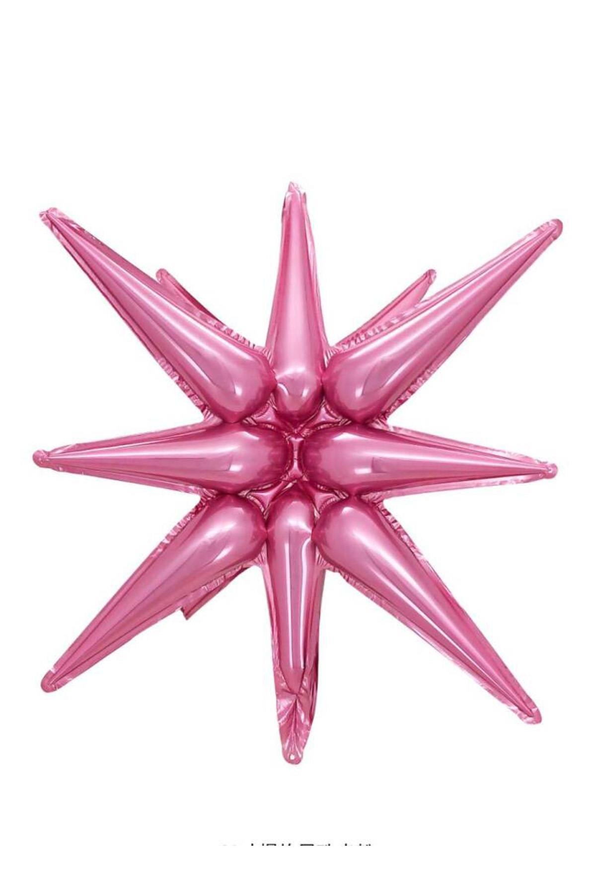 Fuşya Kutup Yıldızı Folyo Balon 27 İnç 60 Cm