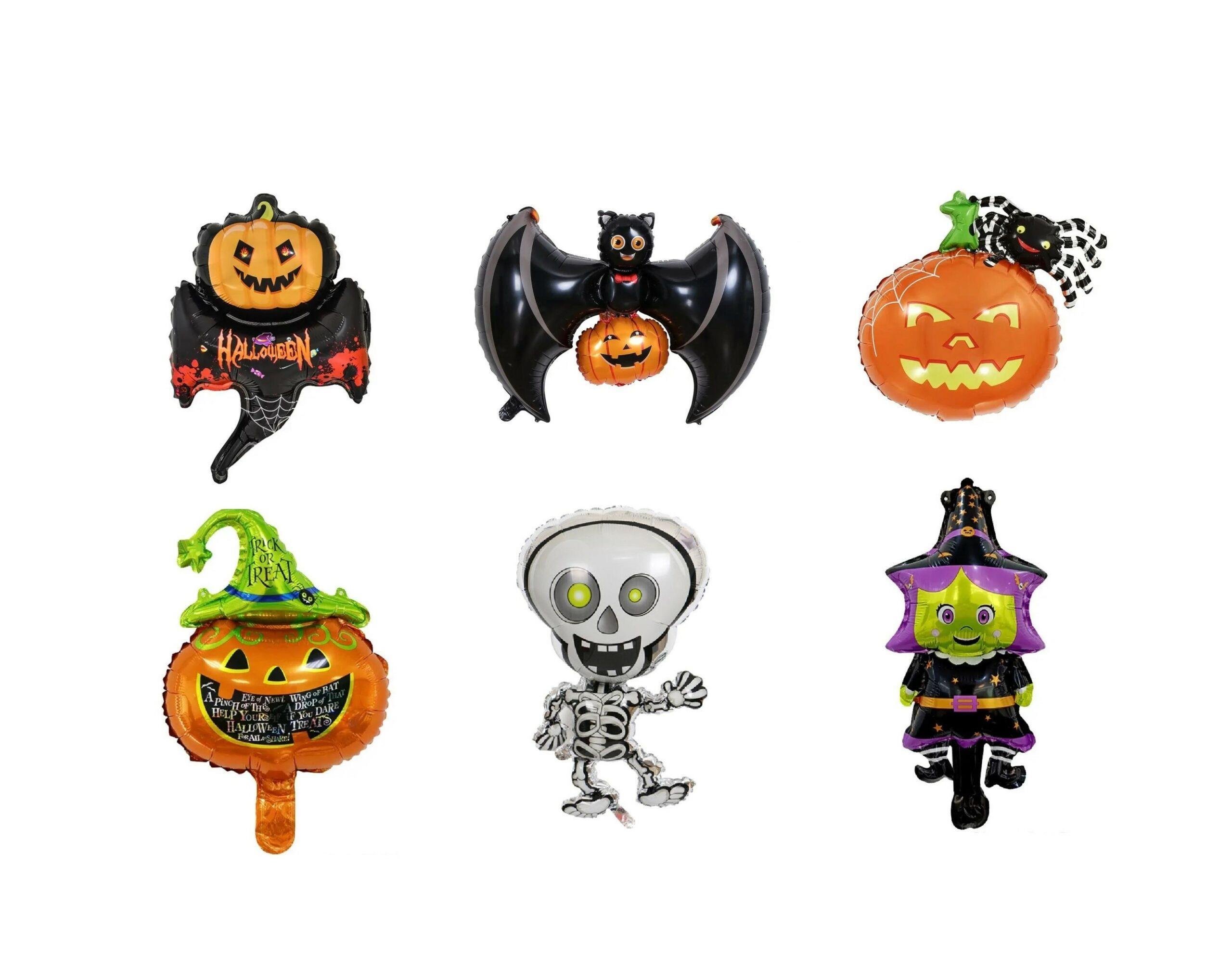 Halloween 6'lı Mini Folyo Balon Set