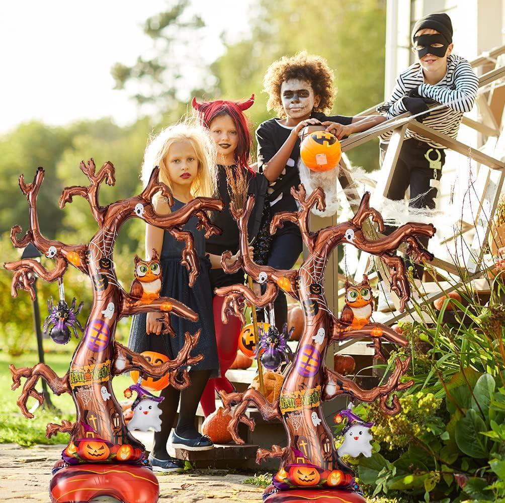 Halloween Cadılar Bayramı Ağaç Ayaklı Büyük Boy Folyo Balon 132x90x46 cm