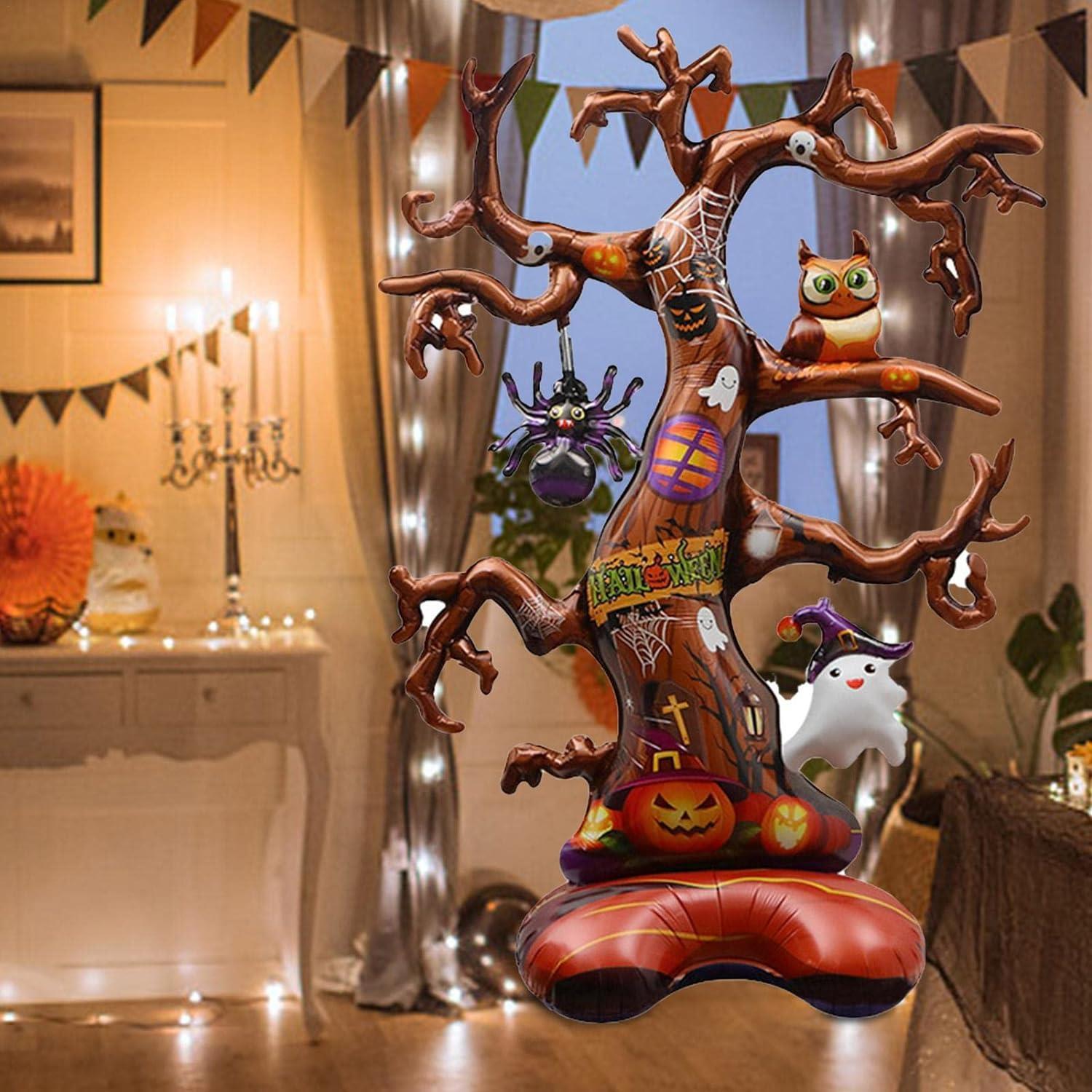 Halloween Cadılar Bayramı Ağaç Ayaklı Büyük Boy Folyo Balon 132x90x46 cm