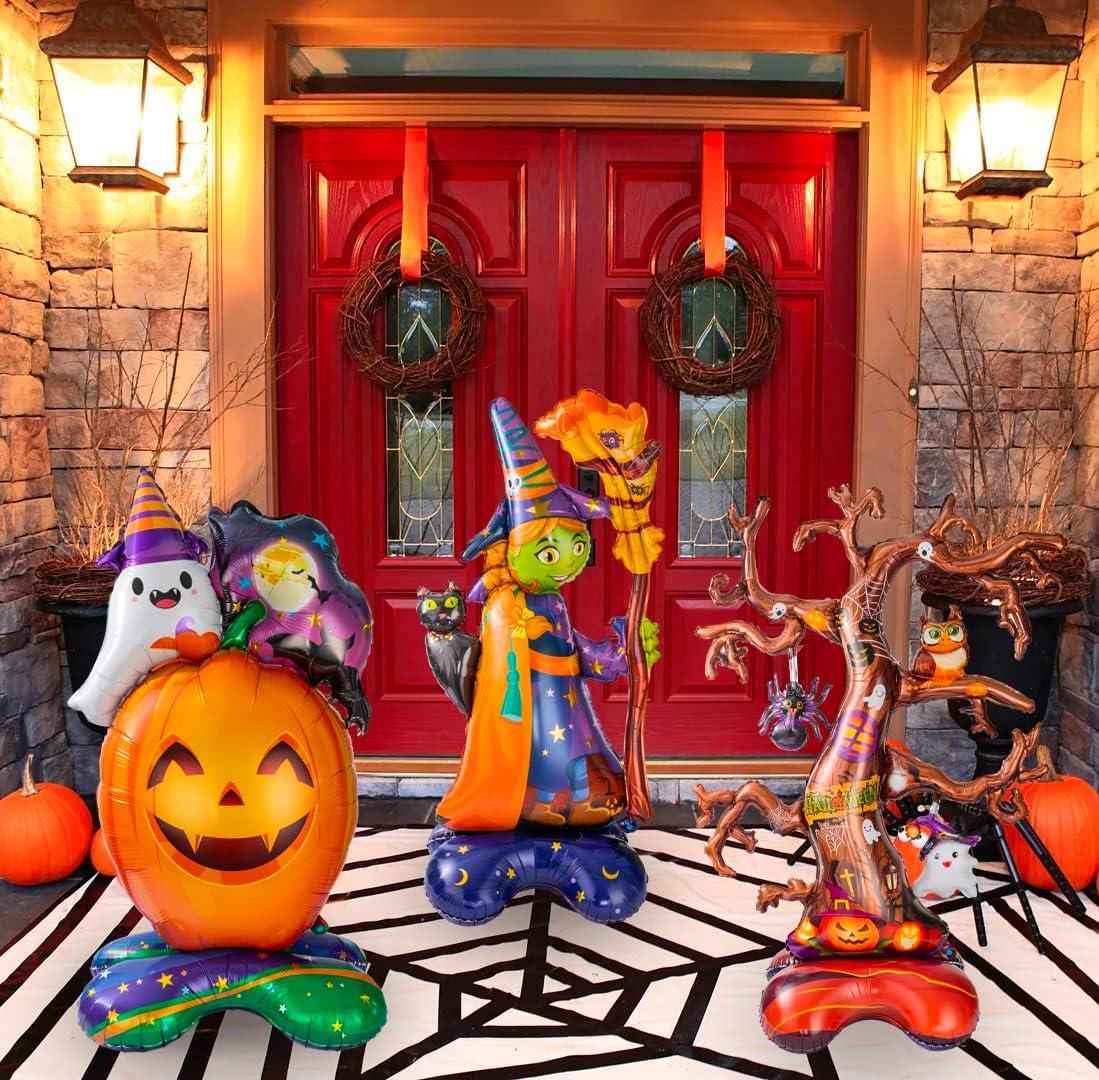 Halloween Cadılar Bayramı Ağaç Ayaklı Büyük Boy Folyo Balon 132x90x46 cm