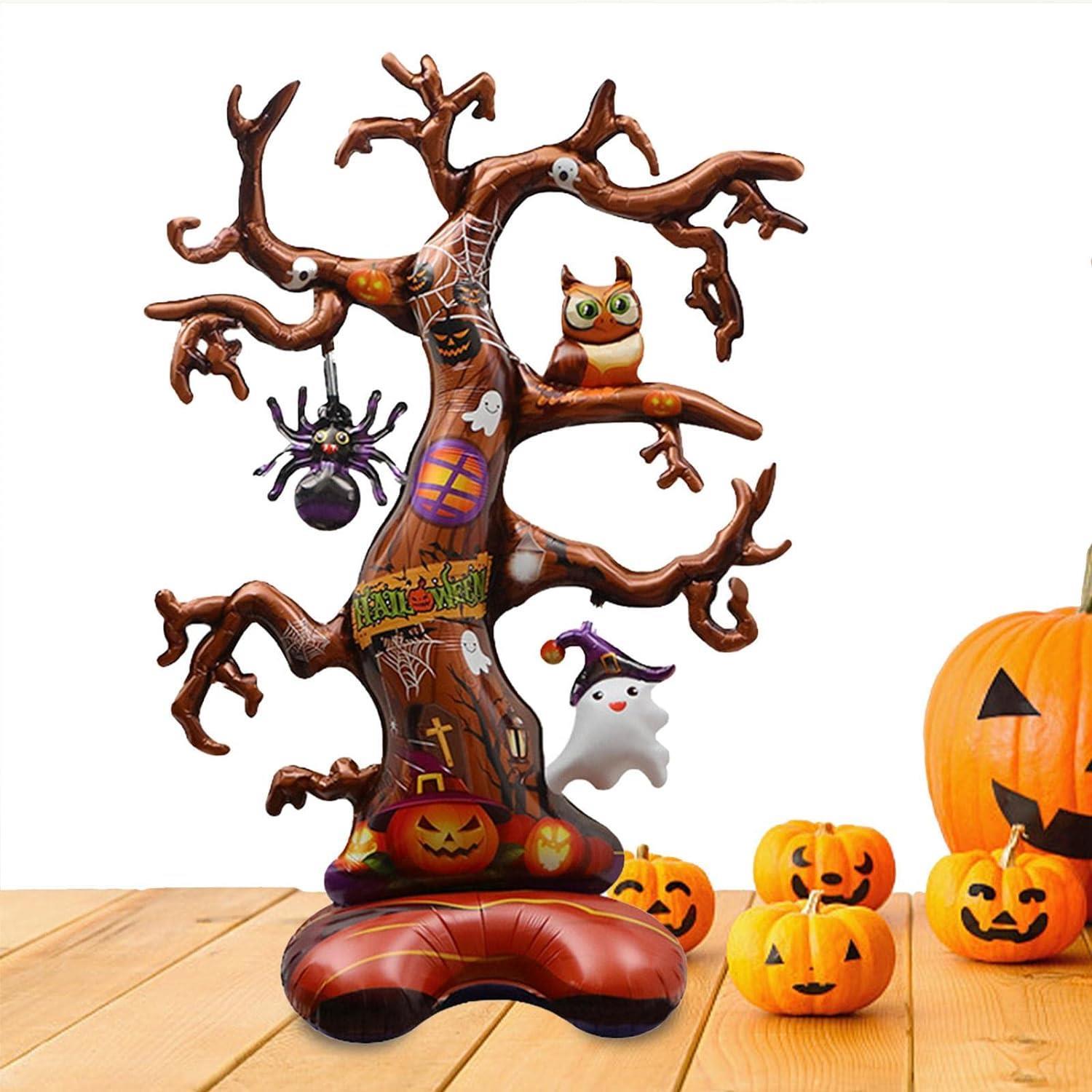 Halloween Cadılar Bayramı Ağaç Ayaklı Büyük Boy Folyo Balon 132x90x46 cm