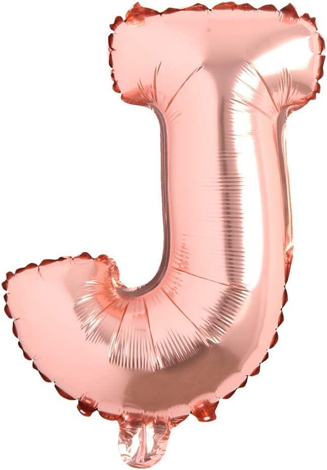 J Harf Rose Gold Folyo Balon16 İnç 36 cm