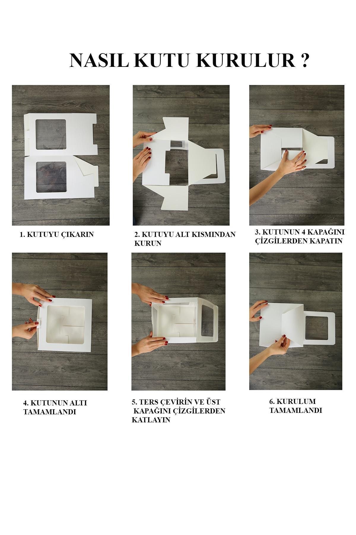 J Harfli Siyah Şeffaf Büyük Boy 25*25 cm Balon Kutusu Kendin Yap Doğum Günü Parti Kutlama Seti