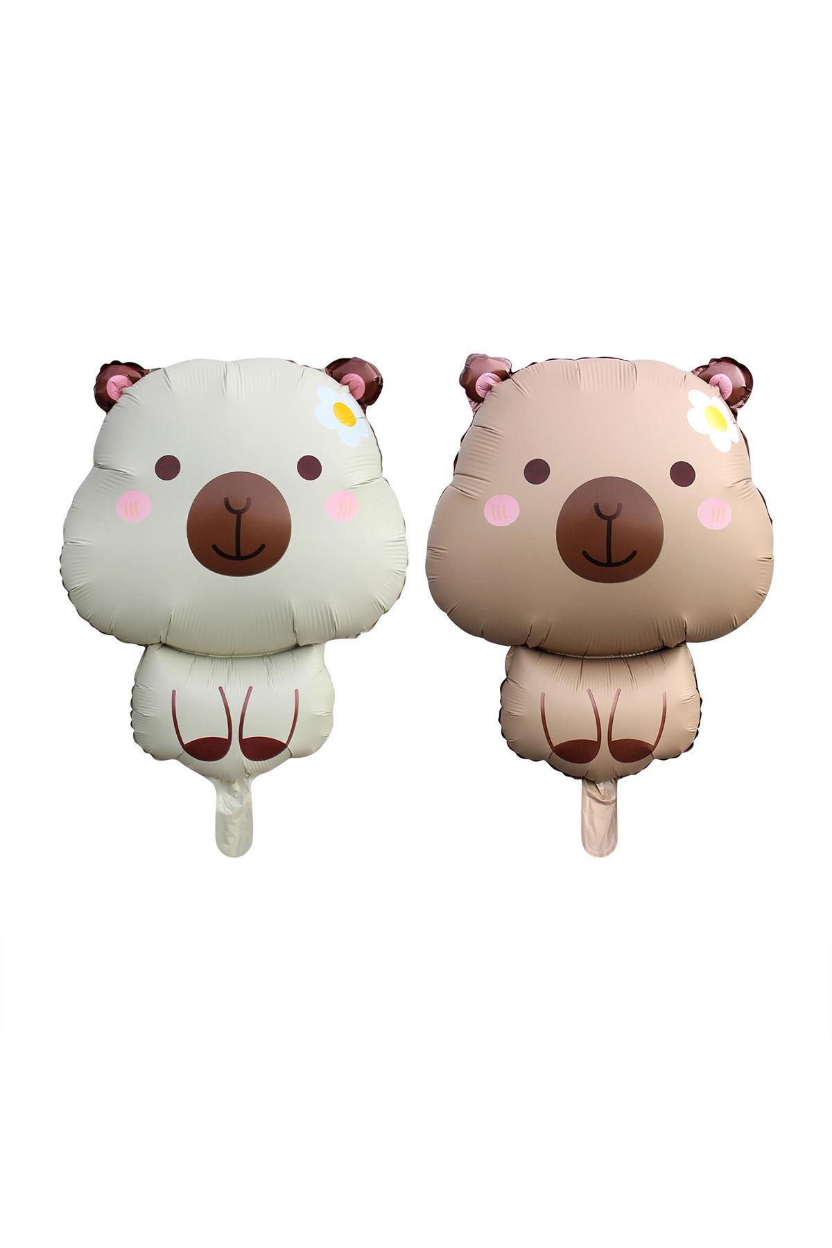 Krem Capybara Folyo Balon 71x 48 Cm