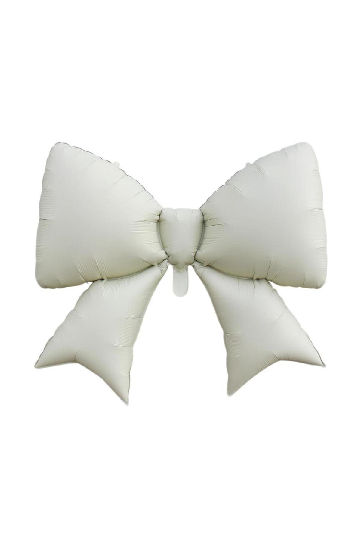 Krem Kurdele Fiyonk Folyo Balon 98x75 cm