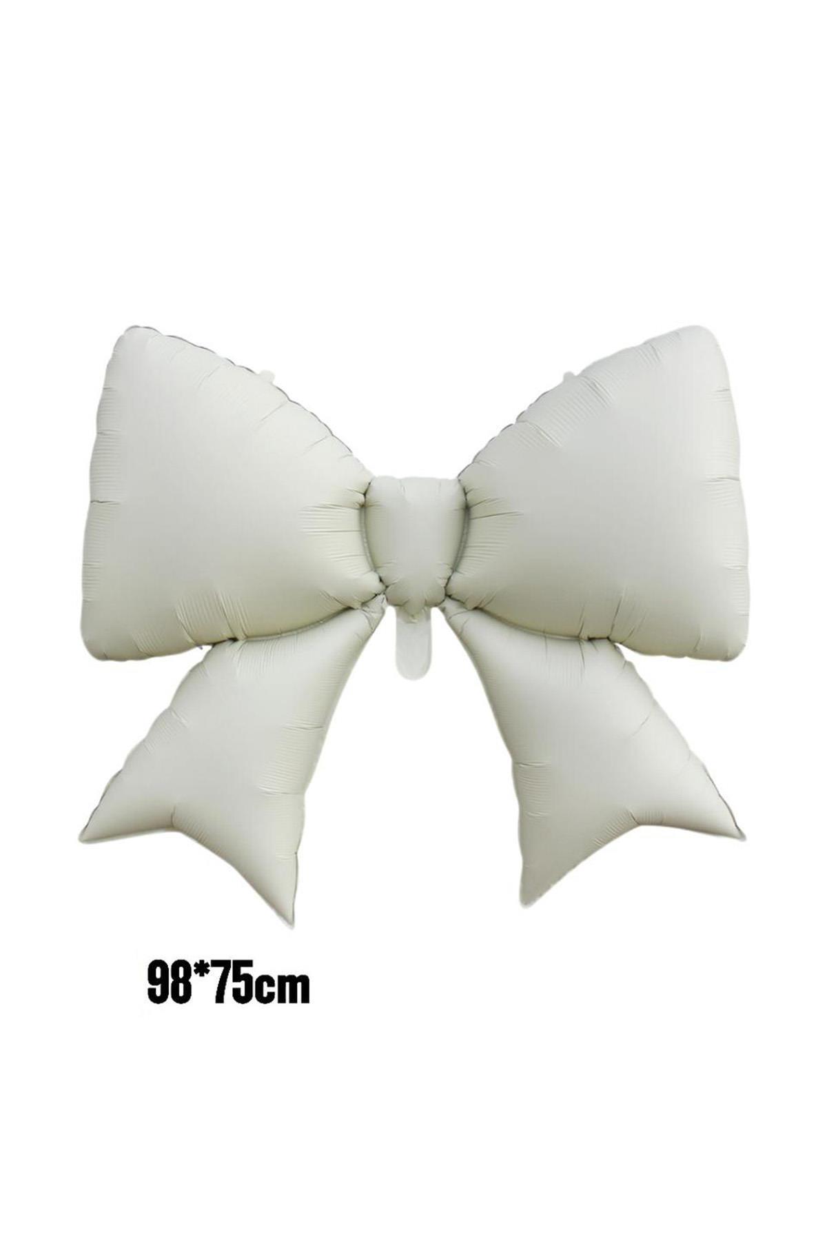 Krem Kurdele Fiyonk Folyo Balon 98x75 cm