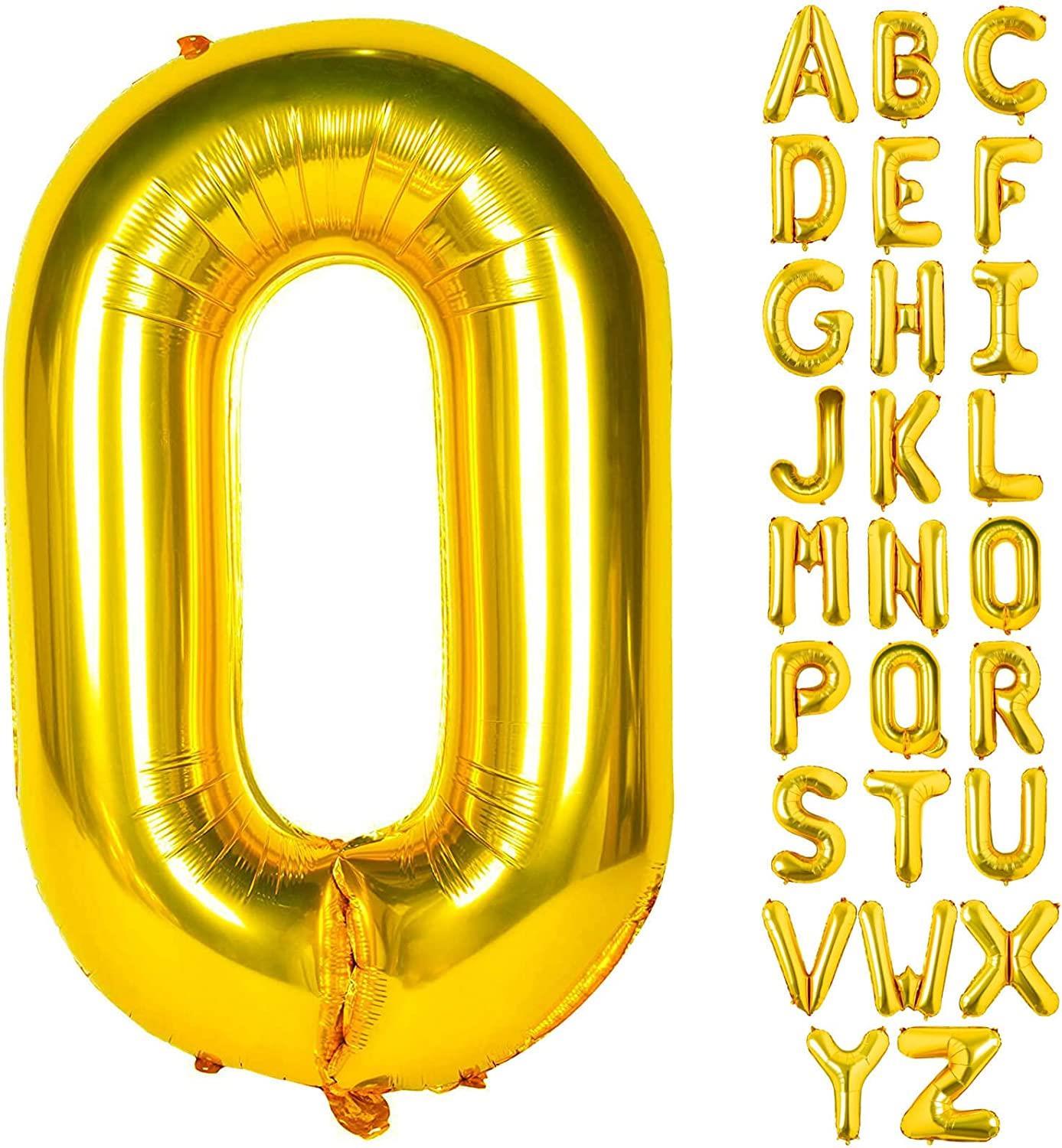 O Harf Gold Folyo Balon16 İnç 36 cm