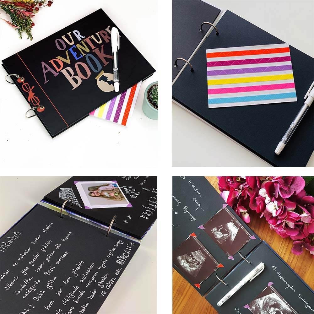 Our Adventure Book Tasarımlı Fotoğraf Albümü Anı Defteri, Kendin Yap DIY
