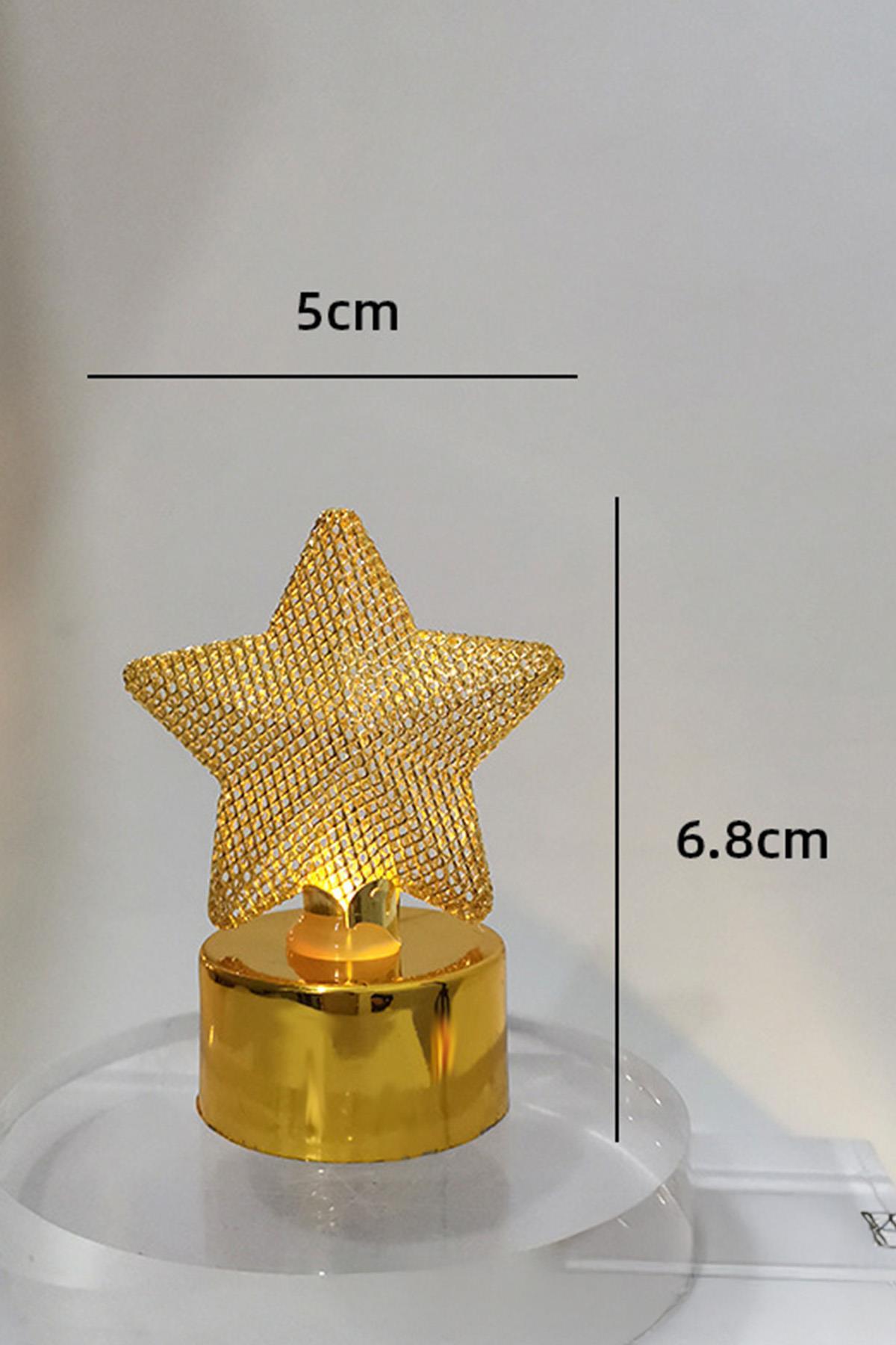 Ramazan Temalı Yıldız Tasarımlı Led Işık 7-5 Cm