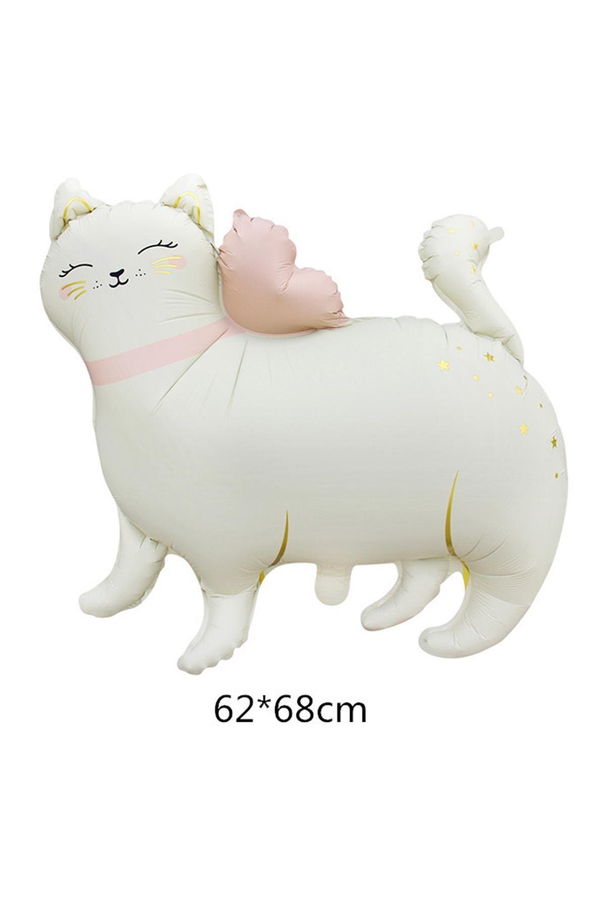 Retro Kedi Folyo Balon 68-62 Cm
