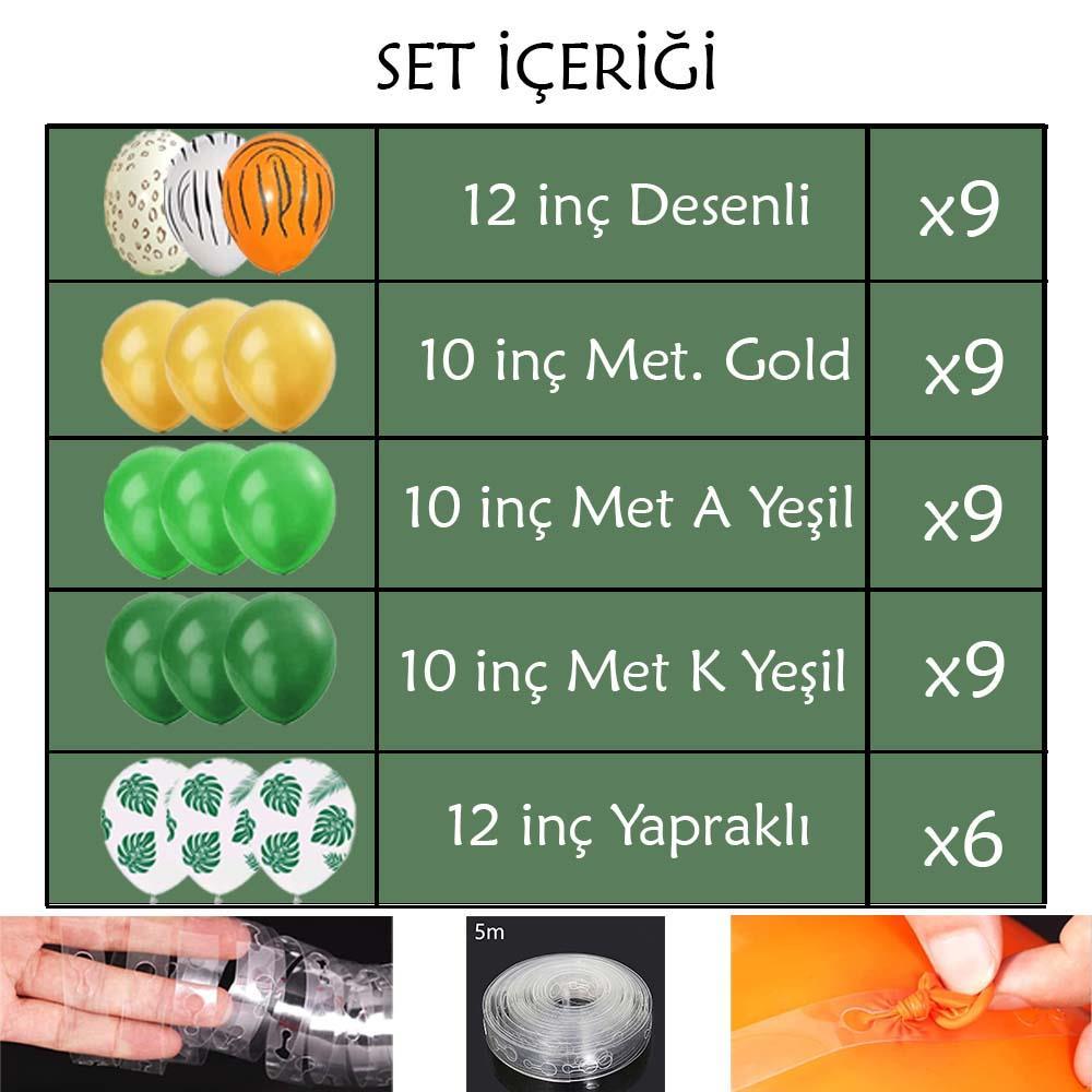Safari Balon Zinciri Seti Konsept 11