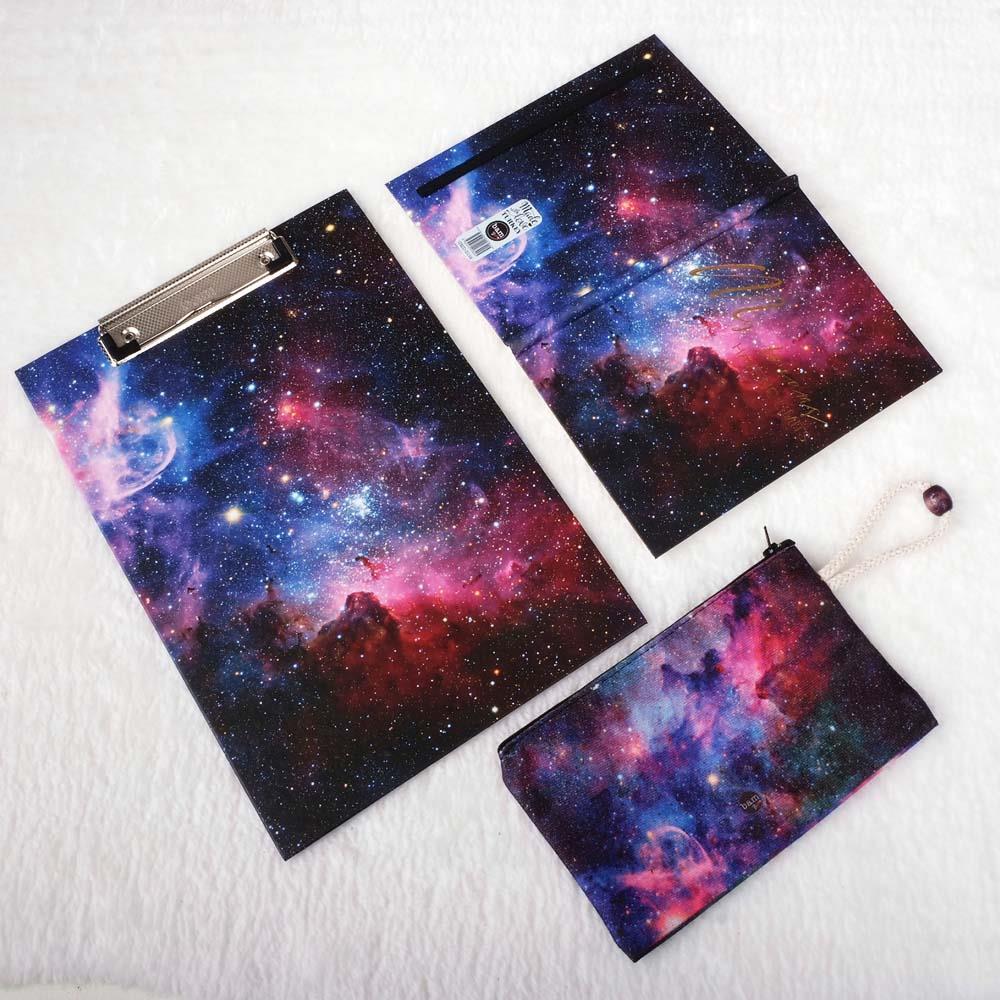 Space Uzay Tasarımlı Sekreterlik Defter Kalemlik Hediye Seti