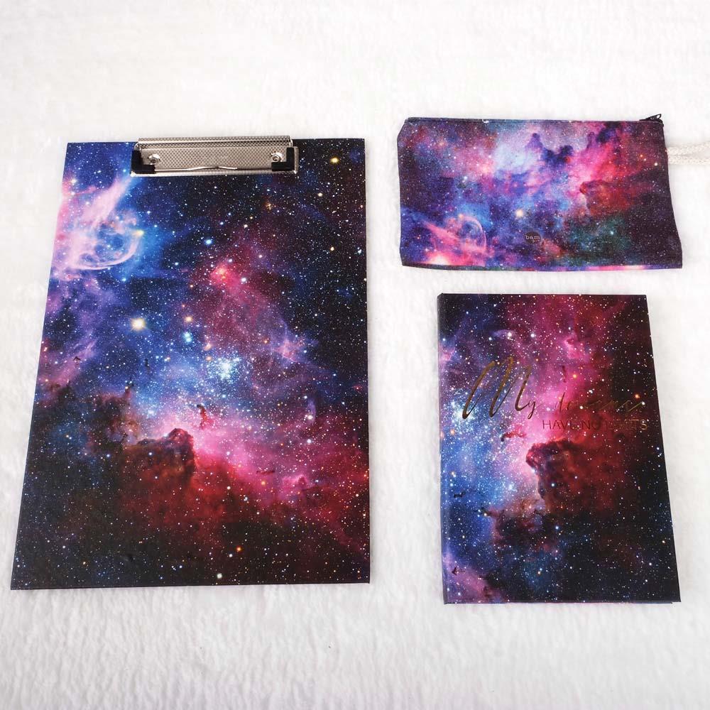 Space Uzay Tasarımlı Sekreterlik Defter Kalemlik Hediye Seti