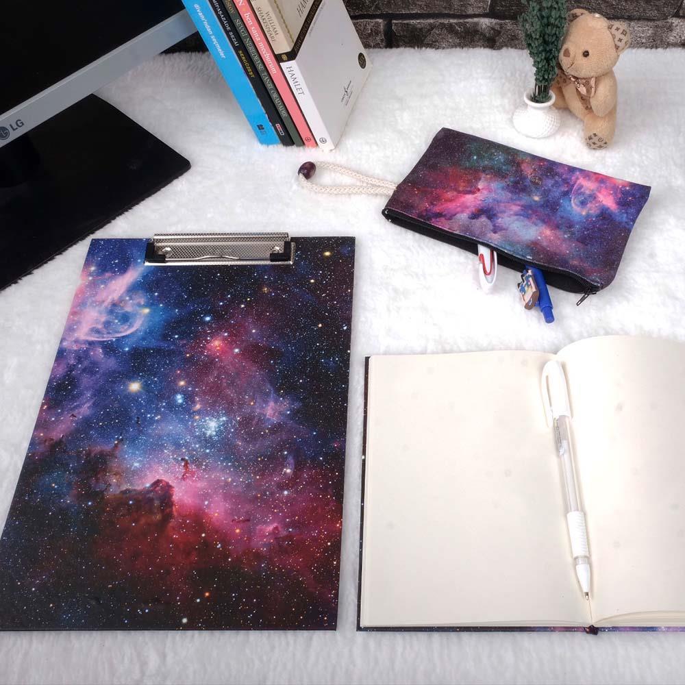 Space Uzay Tasarımlı Sekreterlik Defter Kalemlik Hediye Seti