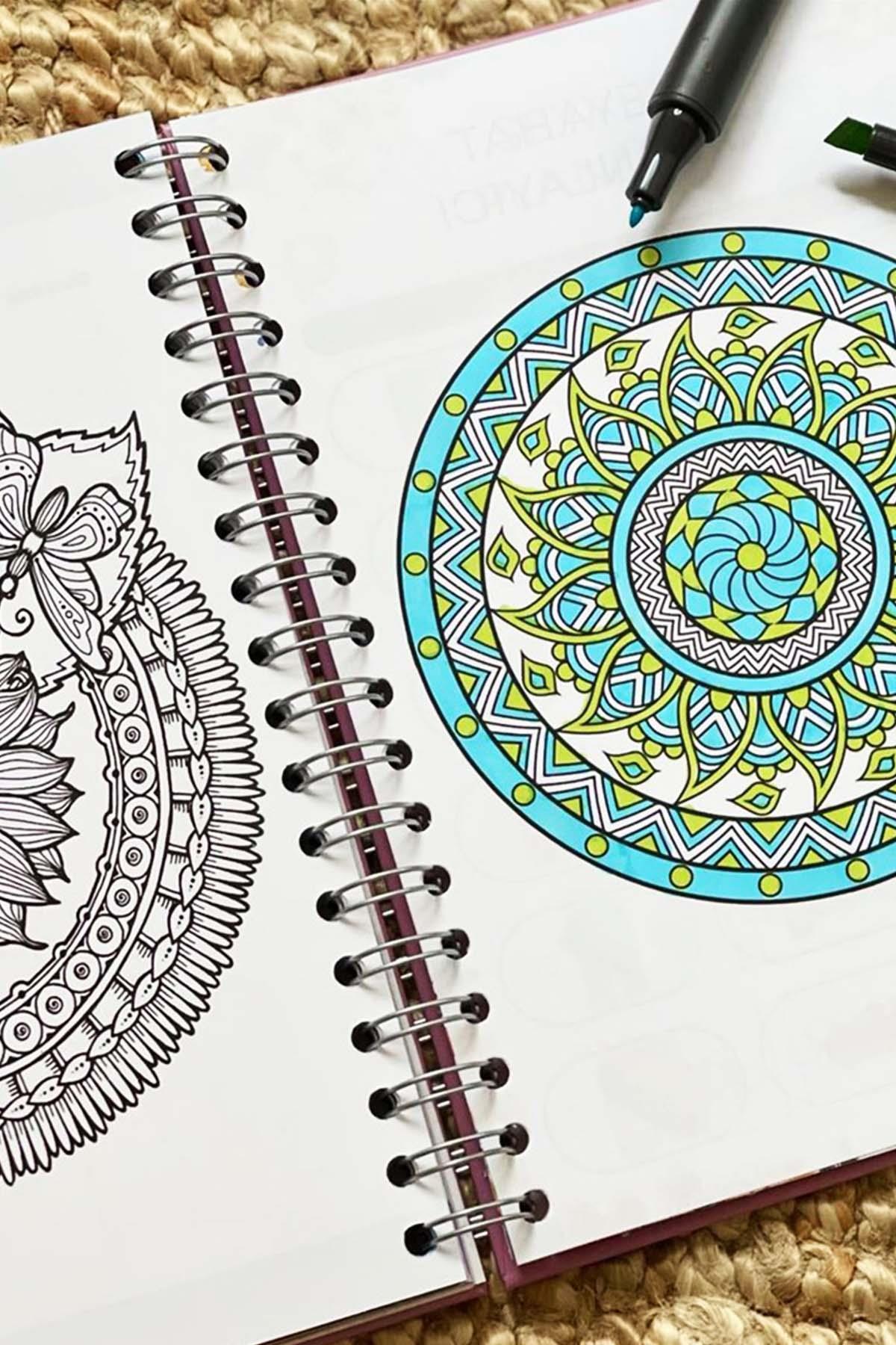 Star Gril Tasarıımlı Spiralli Sticker'lı Tarihsiz Konuşan Ajanda Haftalık Planlayıcı Defter