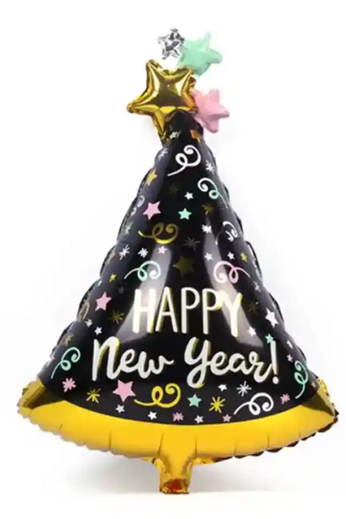 Yılbaşı Süsü New Year Şapka Folyo Balon 84 Cm