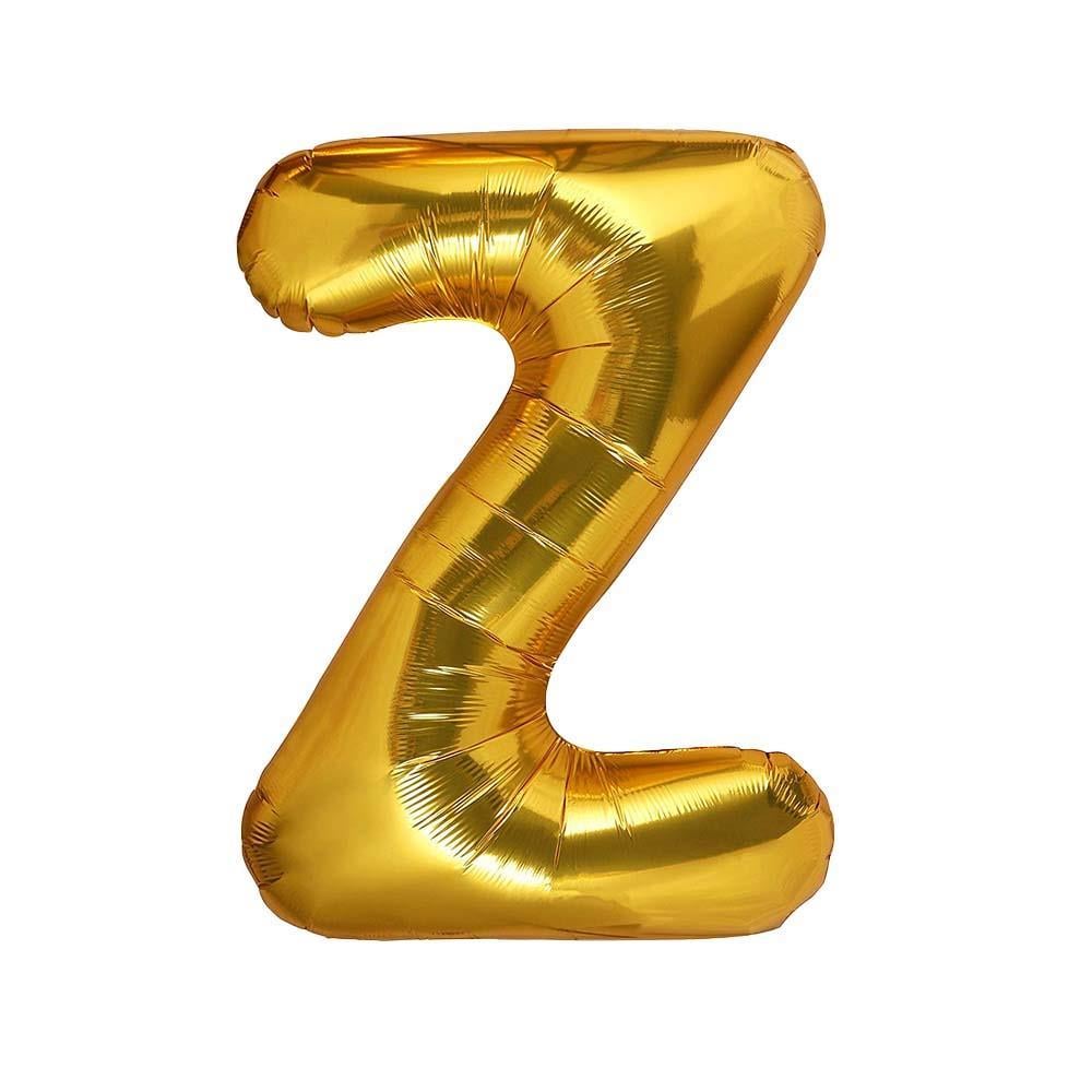 Z Harf Gold Folyo Balon 32-34 Inc 82 cm