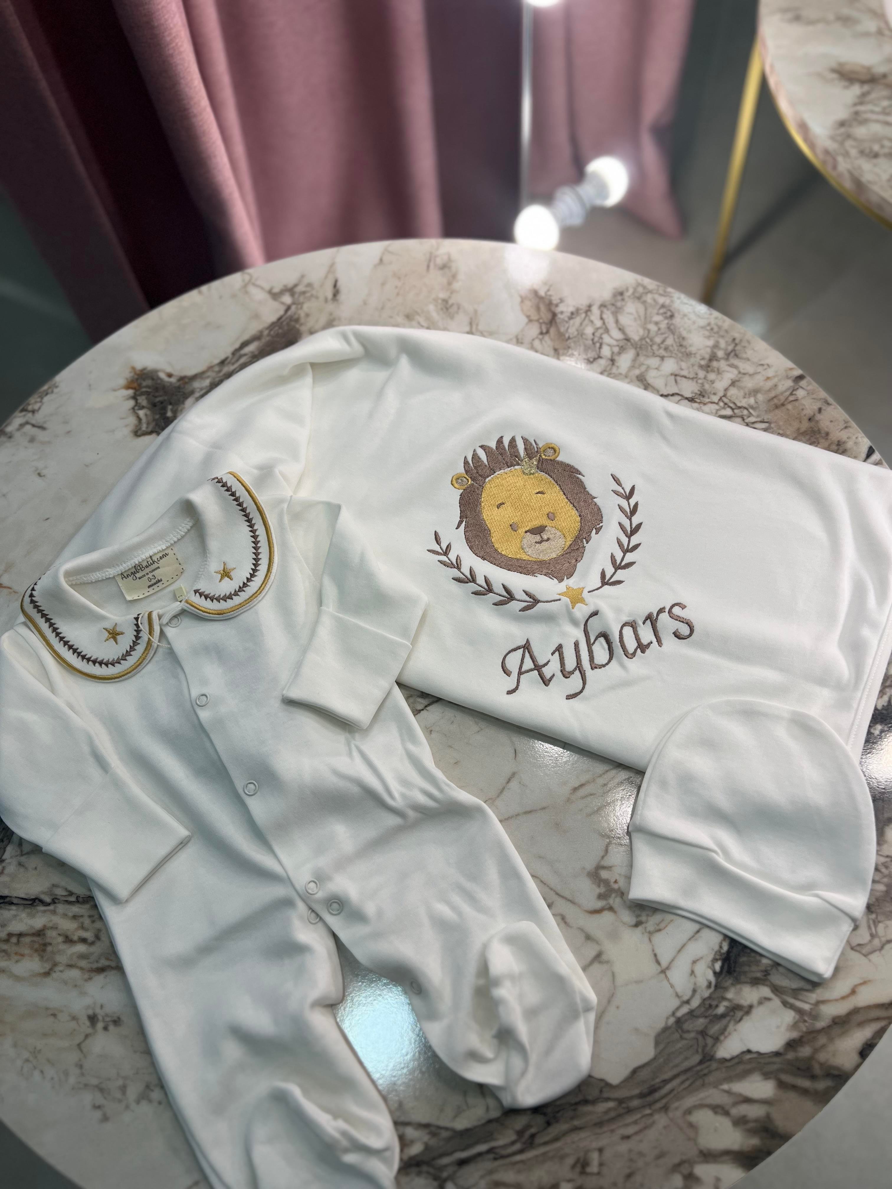 Aslan Nakışlı Hastane Çıkış Seti