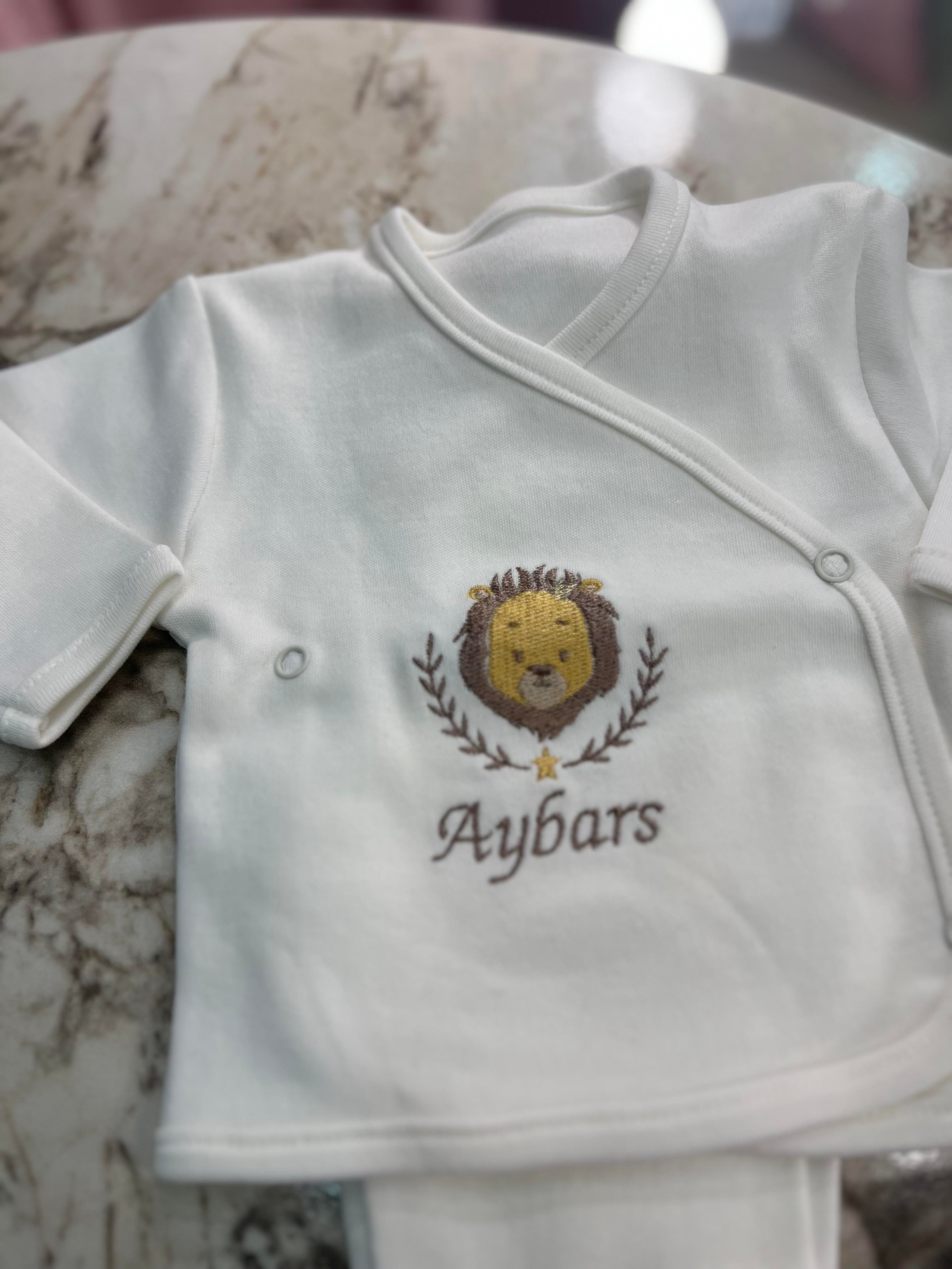 Aslan Nakışlı Hastane Çıkış Seti