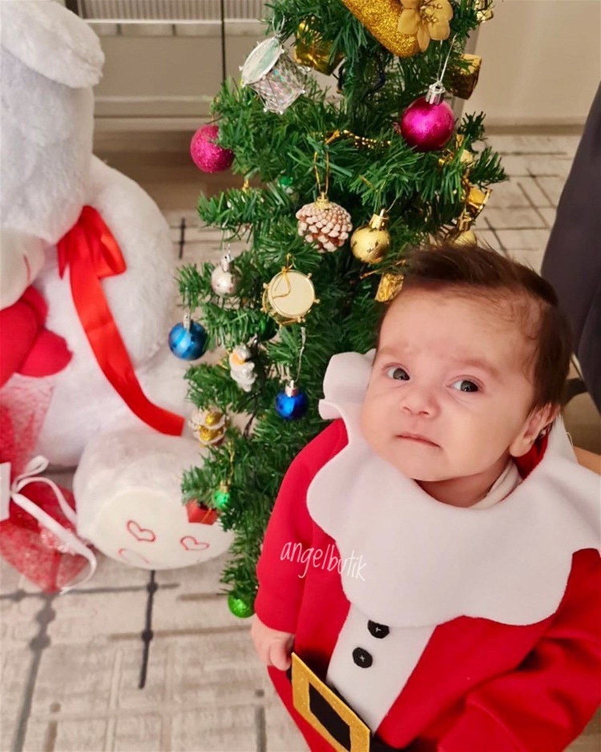 Baby Santa Yılbaşı Bebek Tulumu