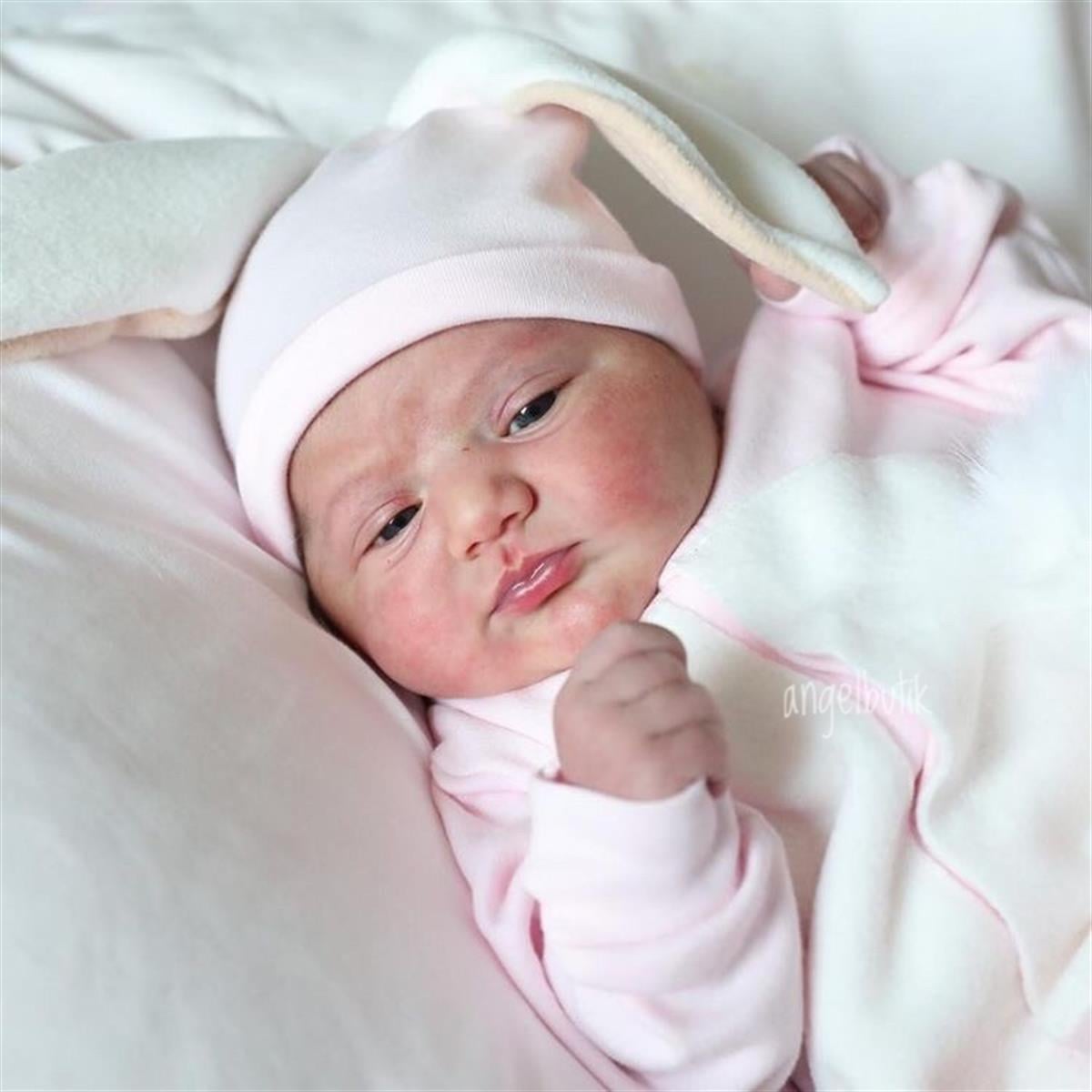 Blush Pembe Tavşan Bebek Tulum