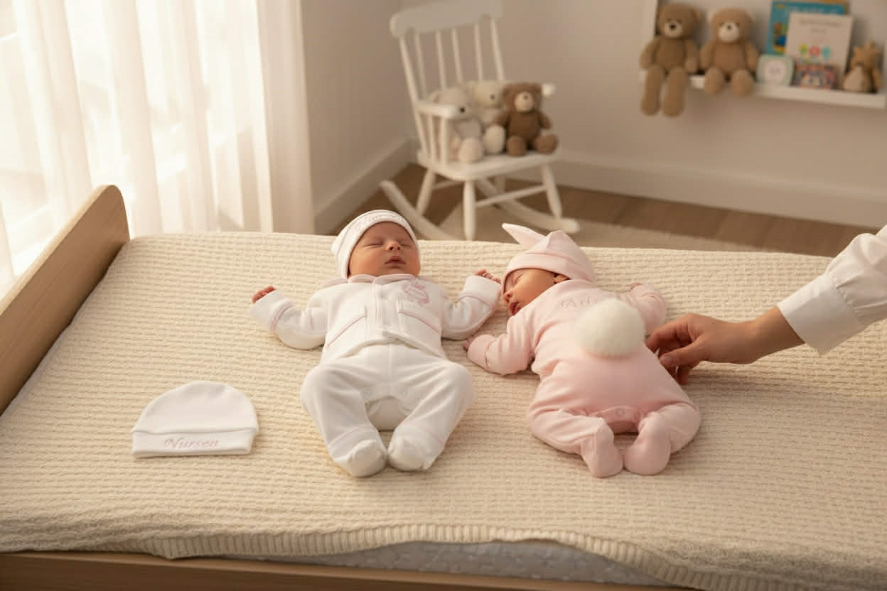 David Pijama & Tavşan Tulum İsim Nakışlı Özel Set