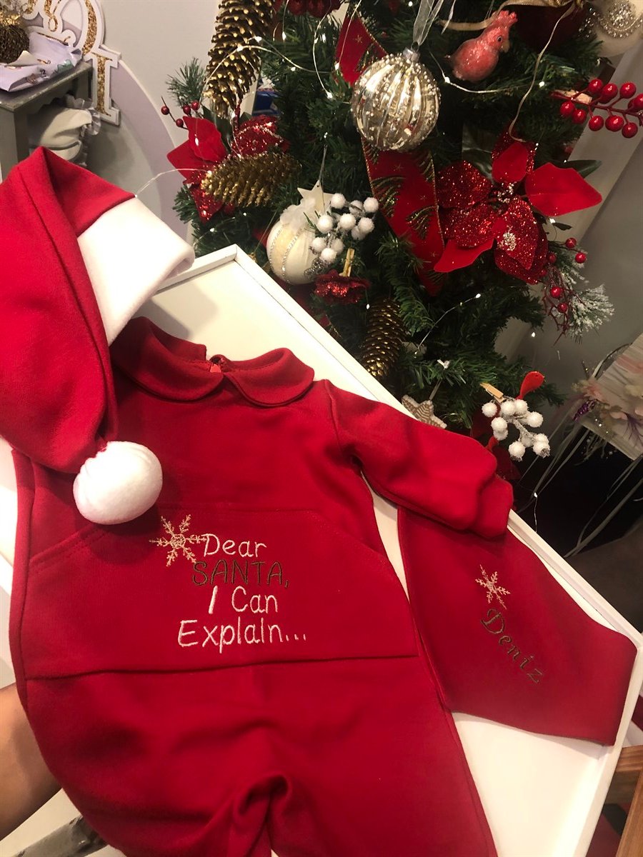 Dear Santa Yılbaşı Bebek Tulumu