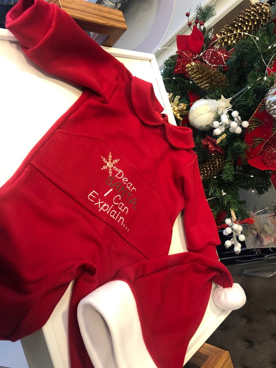 Dear Santa Yılbaşı Bebek Tulumu