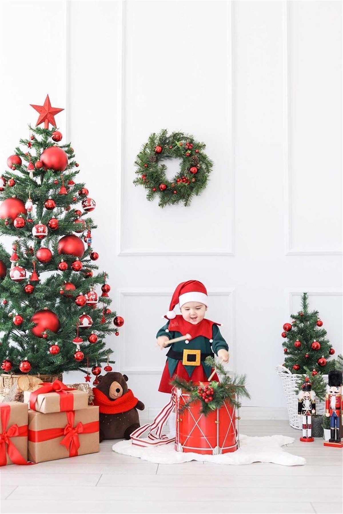 Küçük Elf Yılbaşı Bebek Elbisesi