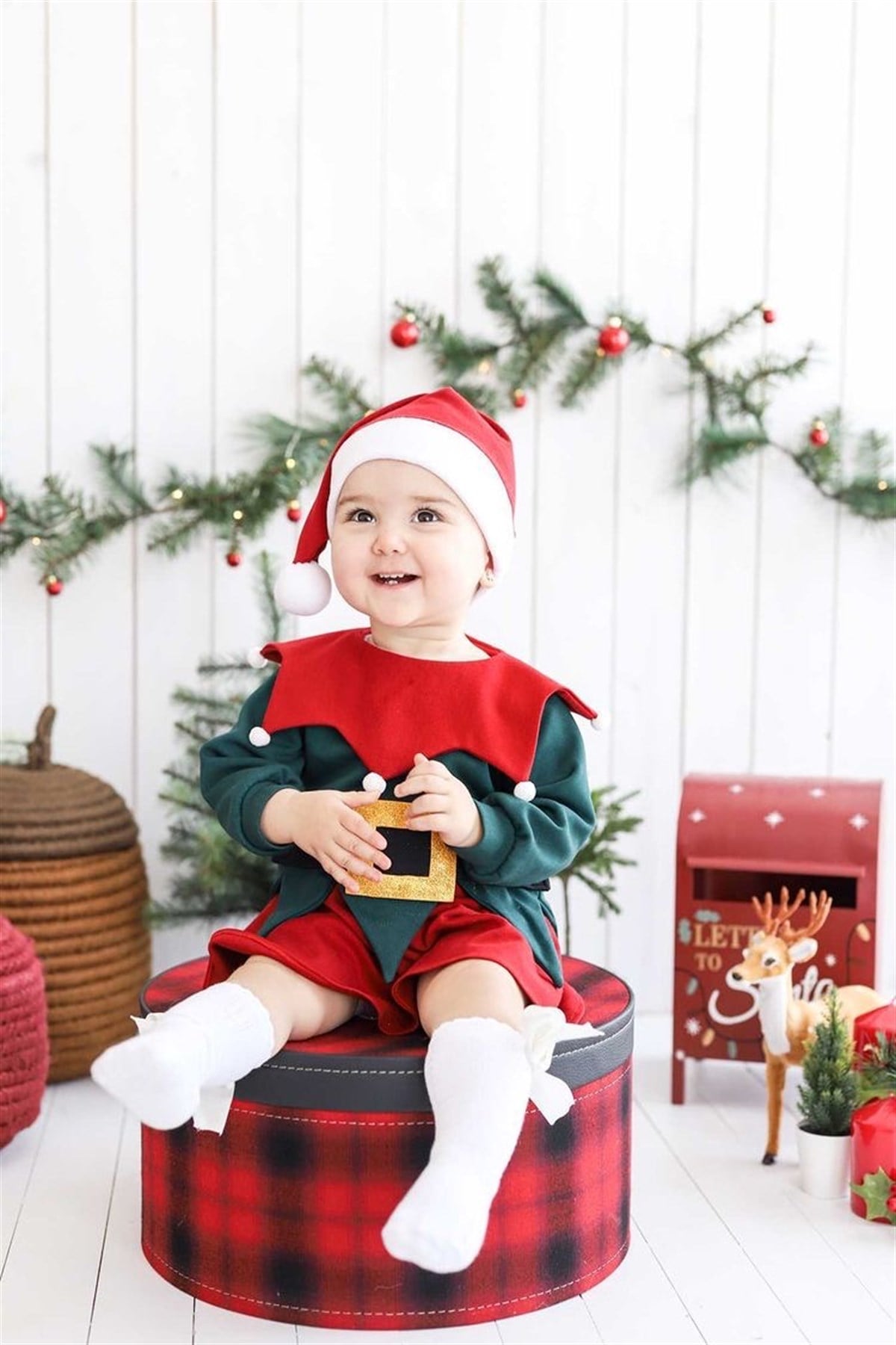 Küçük Elf Yılbaşı Bebek Elbisesi