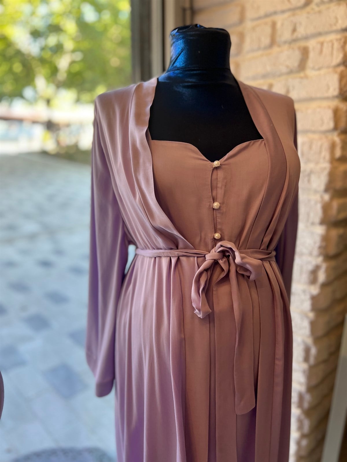 Lavender Gecelik Sabahlık