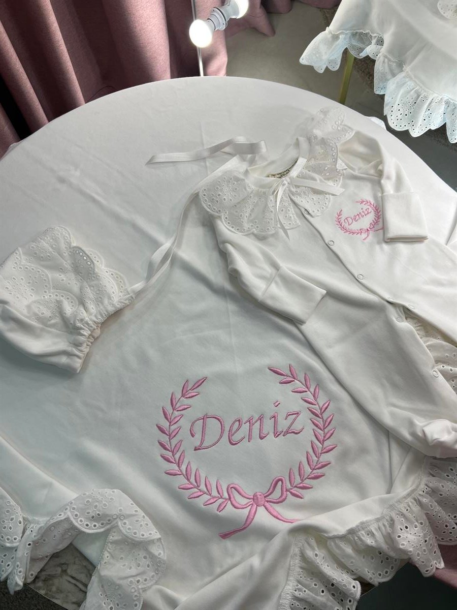 Mia Fisto Dantel Detaylı 10'lu Hastane Çıkışı Seti