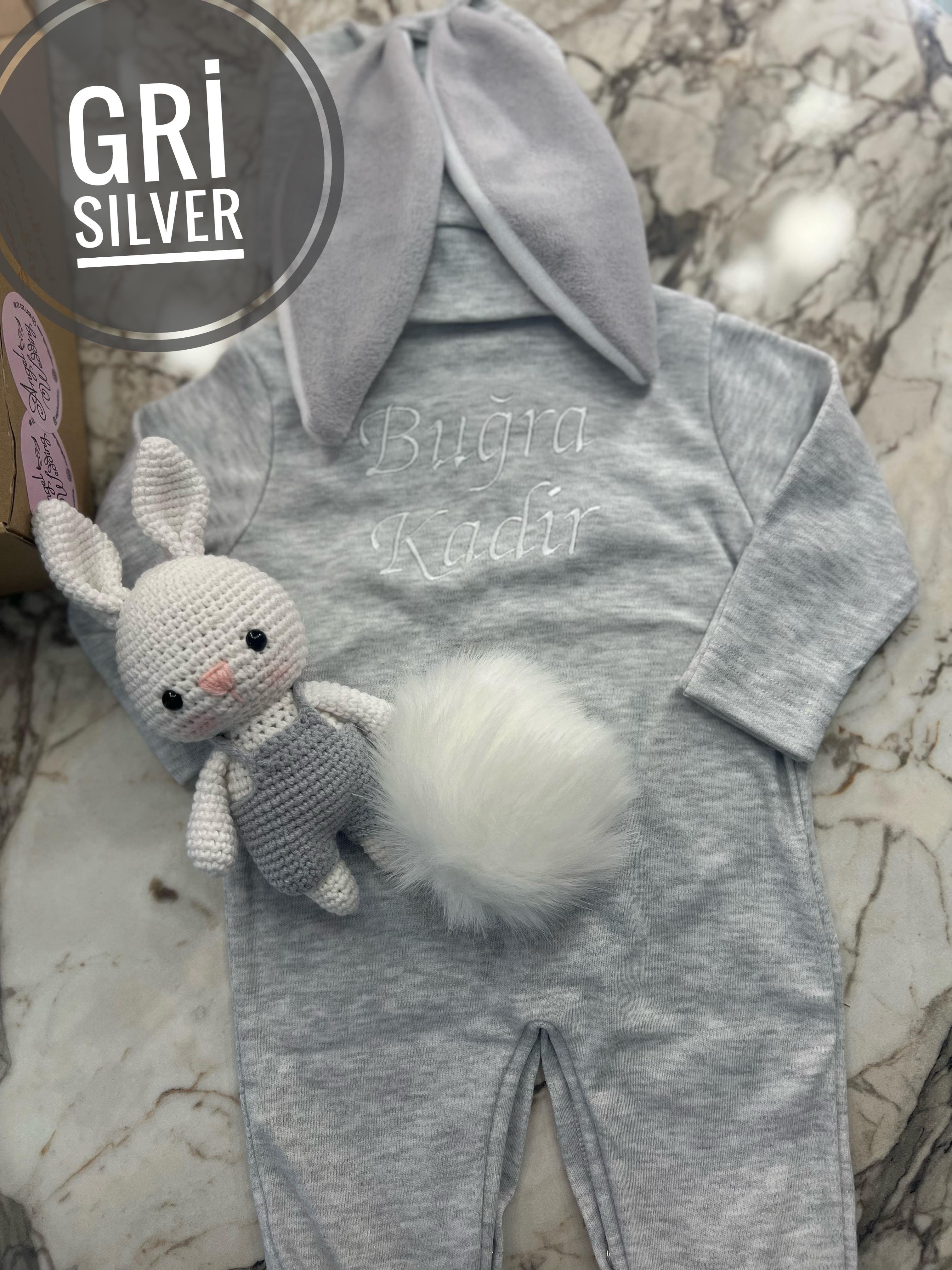 Rabbit ve Tavşan Bebek Tulum Seti 
