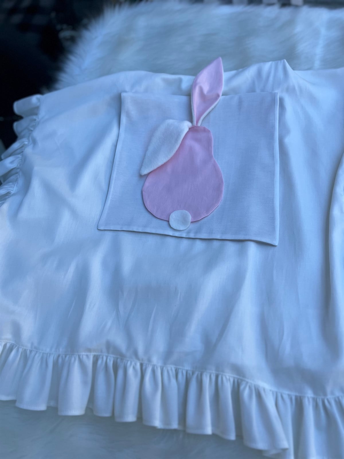 Tavşan Bebek Puset Örtüsü