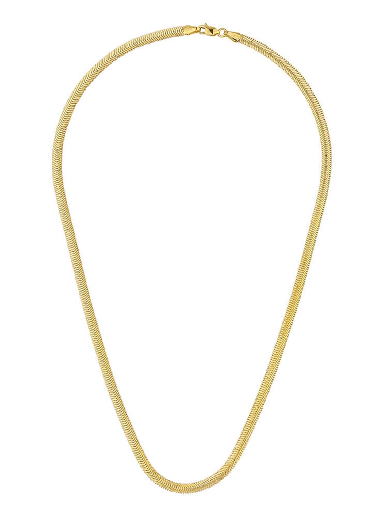 14 Ayar Altın  45cm Balık Sırtı Zincir