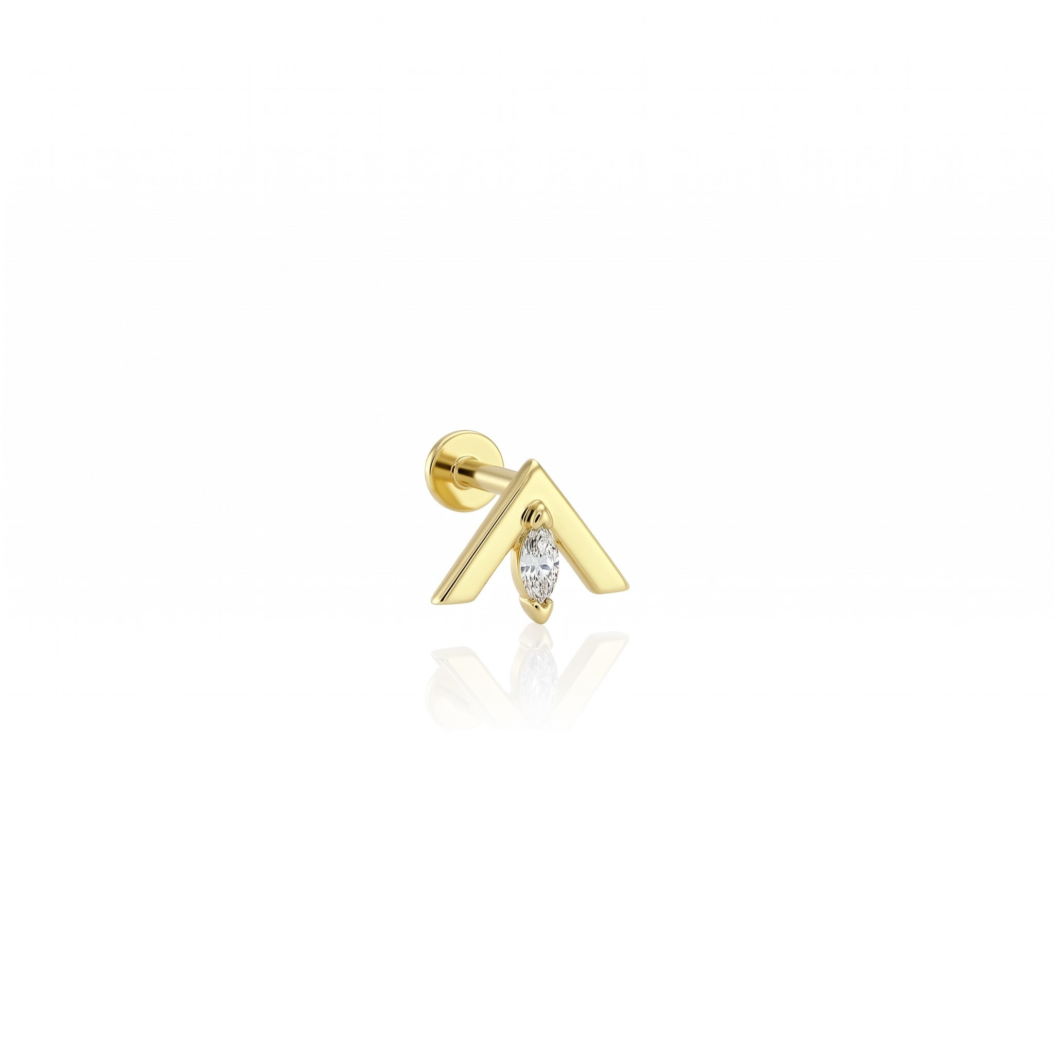 14 Ayar Altın Tragus Piercing