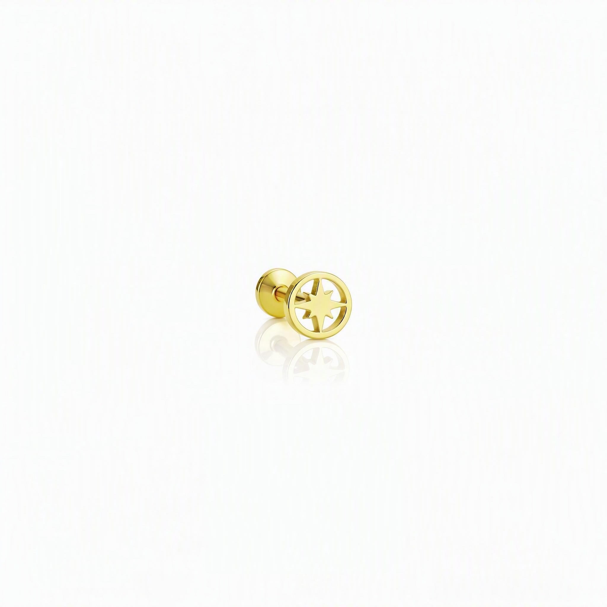 14 Ayar Altın Tragus Piercing