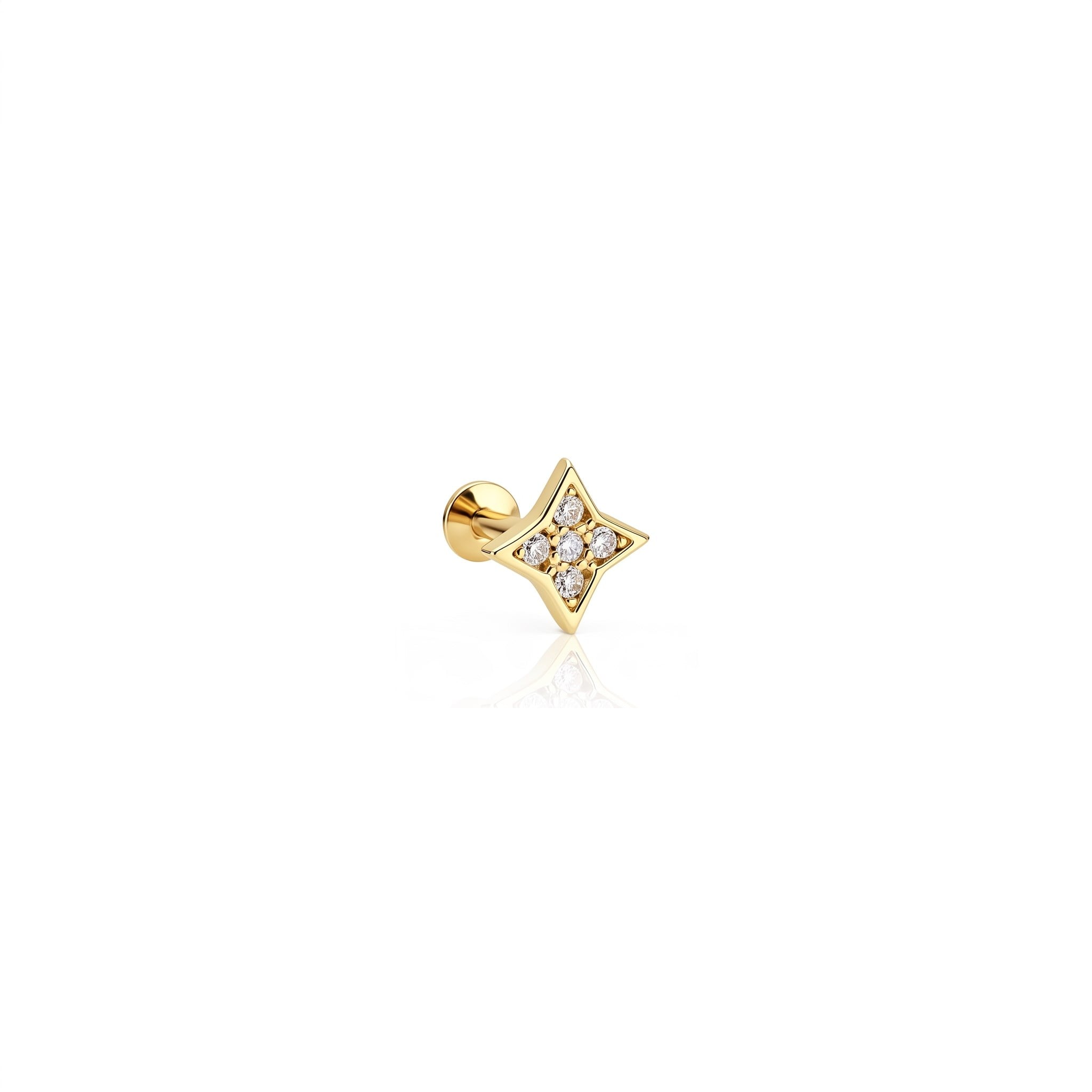 14 Ayar Altın Tragus Piercing