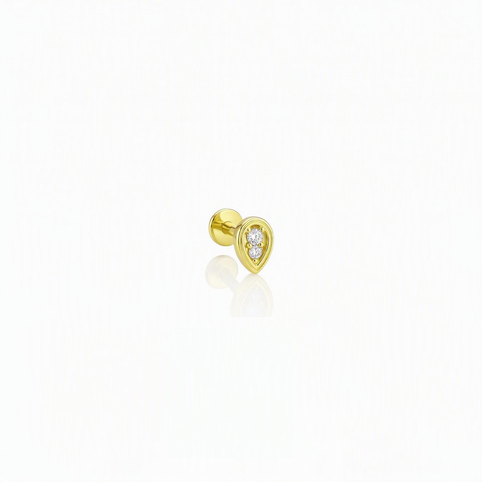 14 Ayar Altın Tragus Piercing