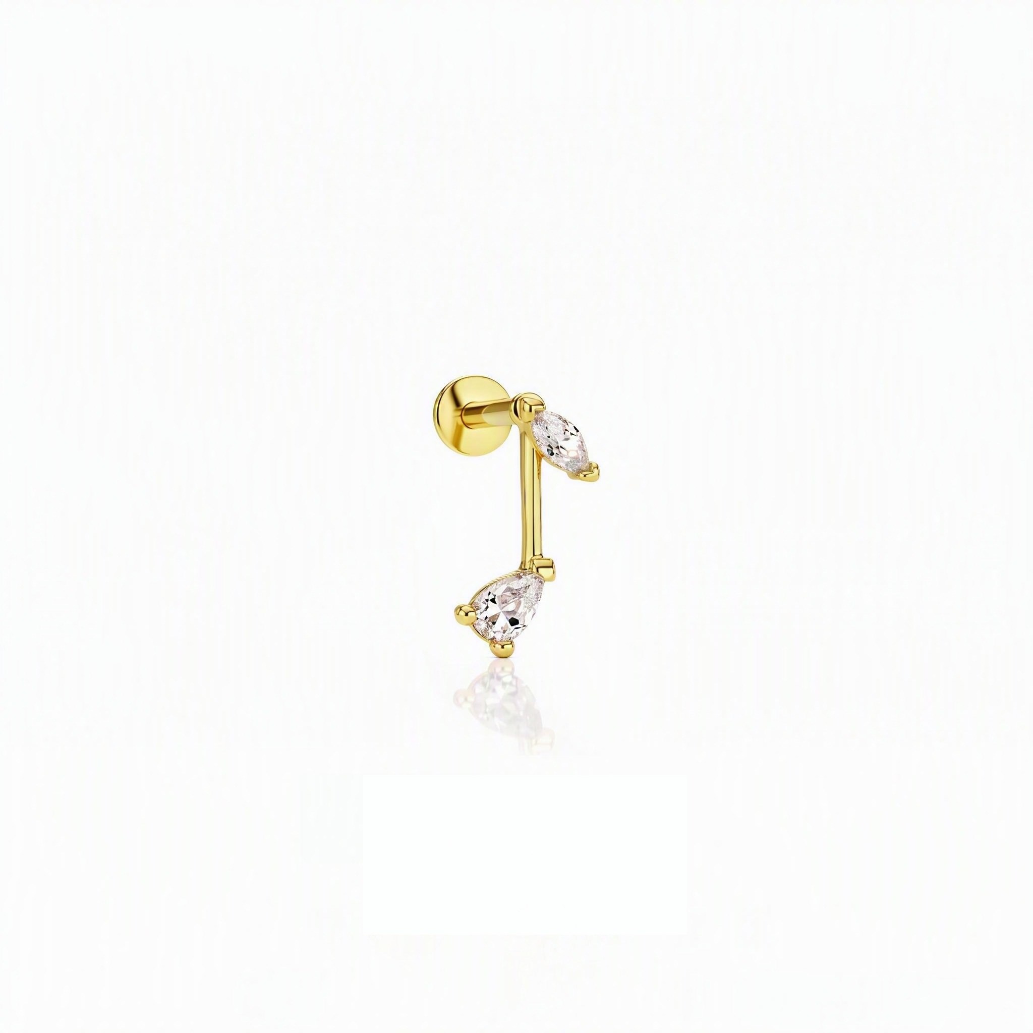 14 Ayar Altın Tragus Piercing