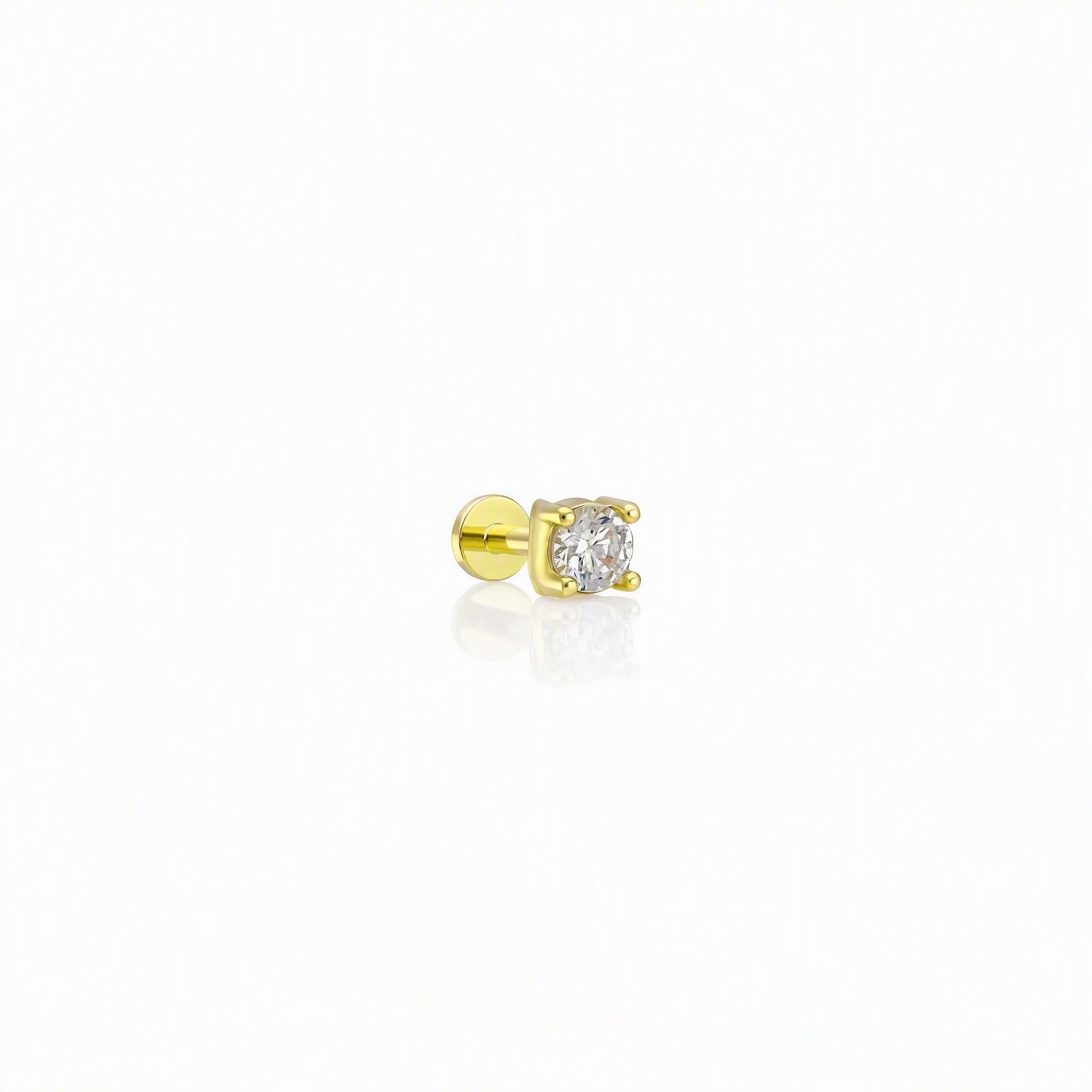 14 Ayar Altın Tragus Piercing