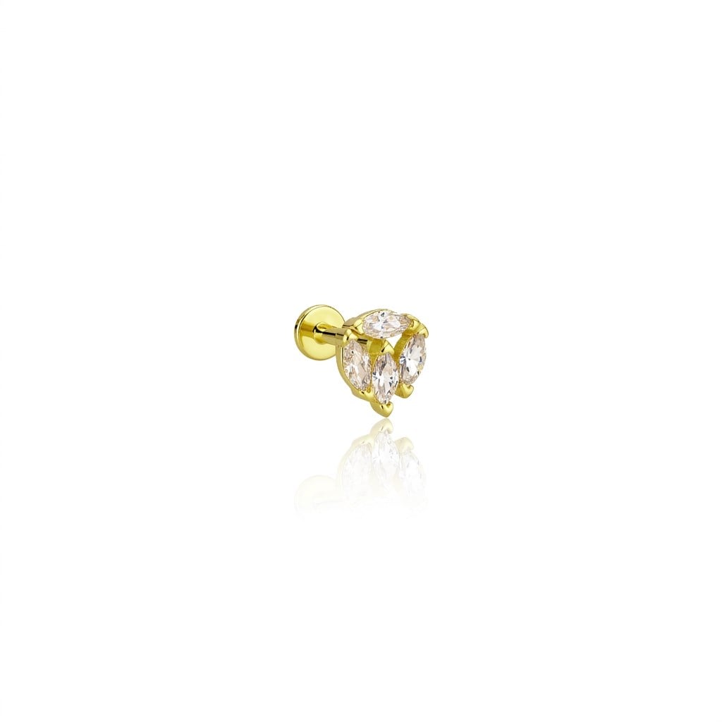 14 Ayar Altın Tragus Piercing