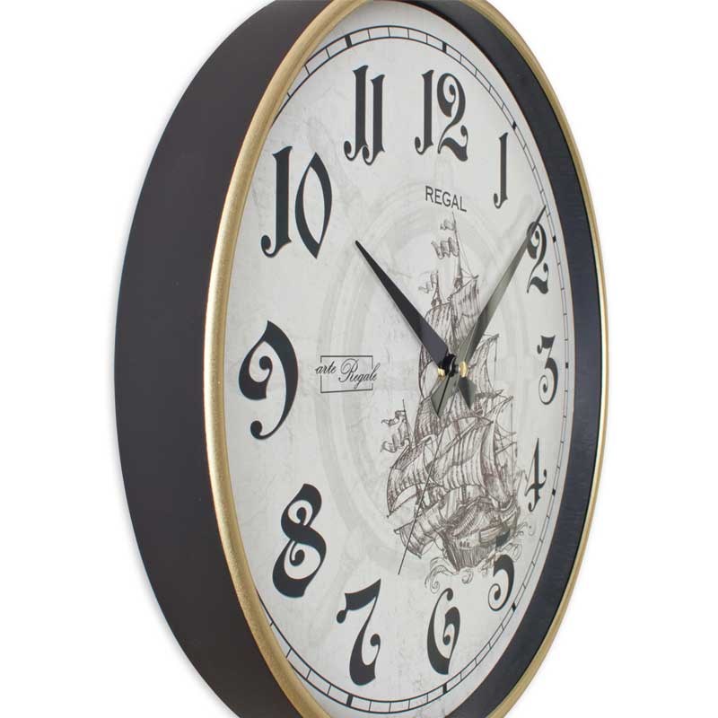 0638 B3 Gemi Desenli Duvar Saati - Regal Saat